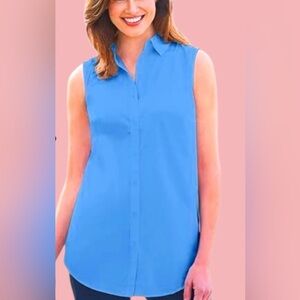 NWT NO WRINKLE SLEEVELESS BLOUSE